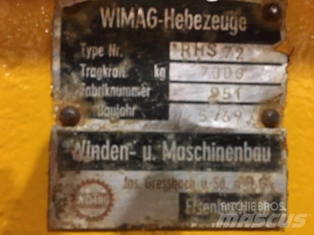  Wimag RHS72 løfteåg - 7 ton Запчастини для кранів
