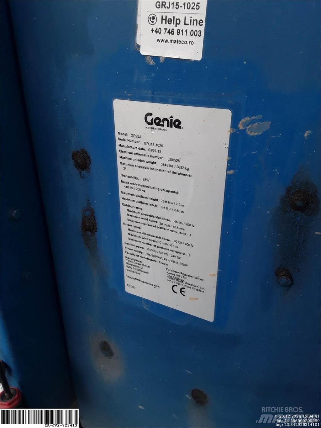 Genie GR26J Вертикальні щоглові підйомники