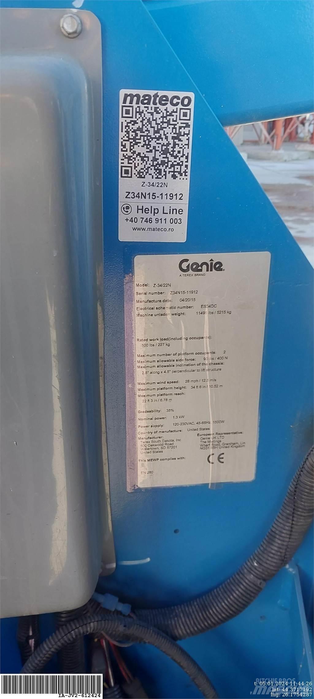 Genie Z-34/22N Колінчаті підйомники