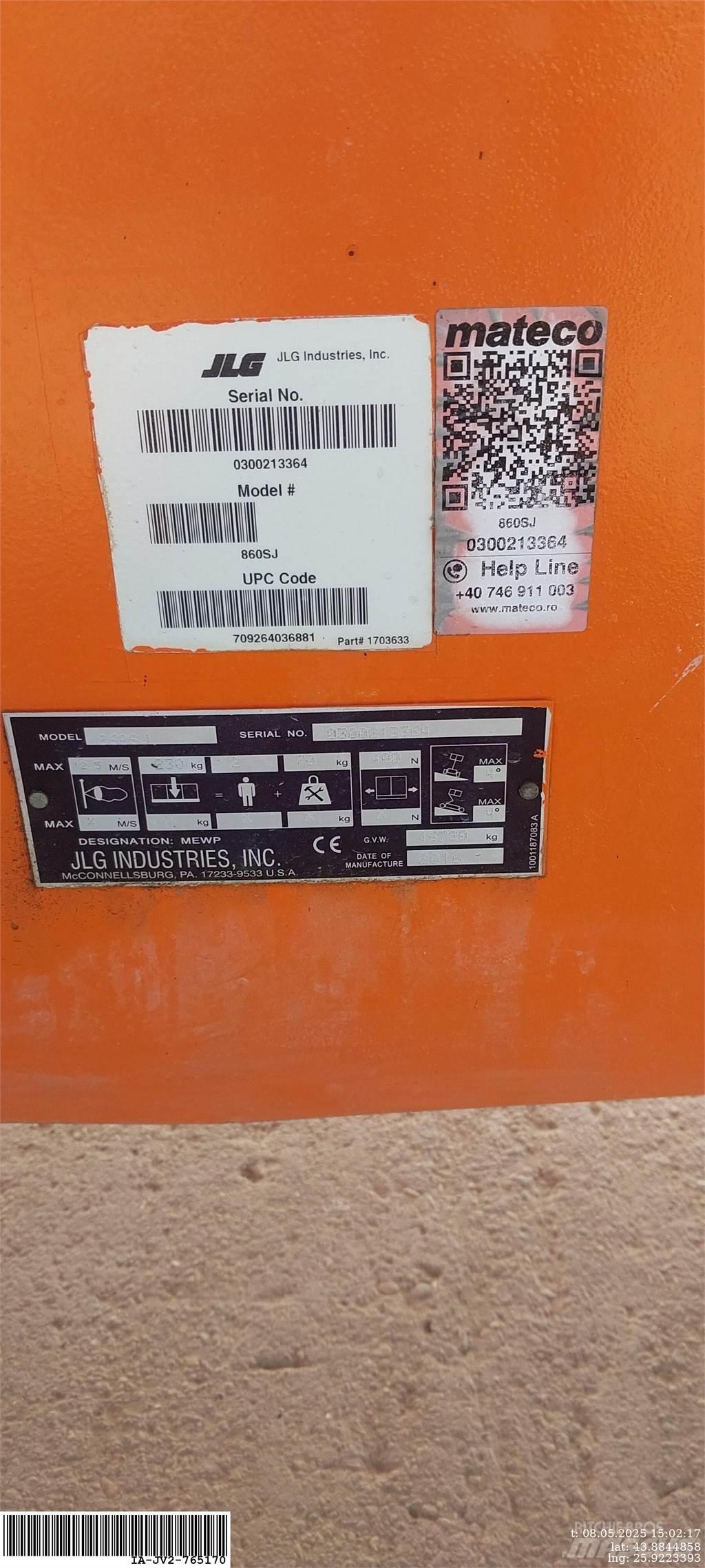 JLG 860SJ Колінчаті підйомники