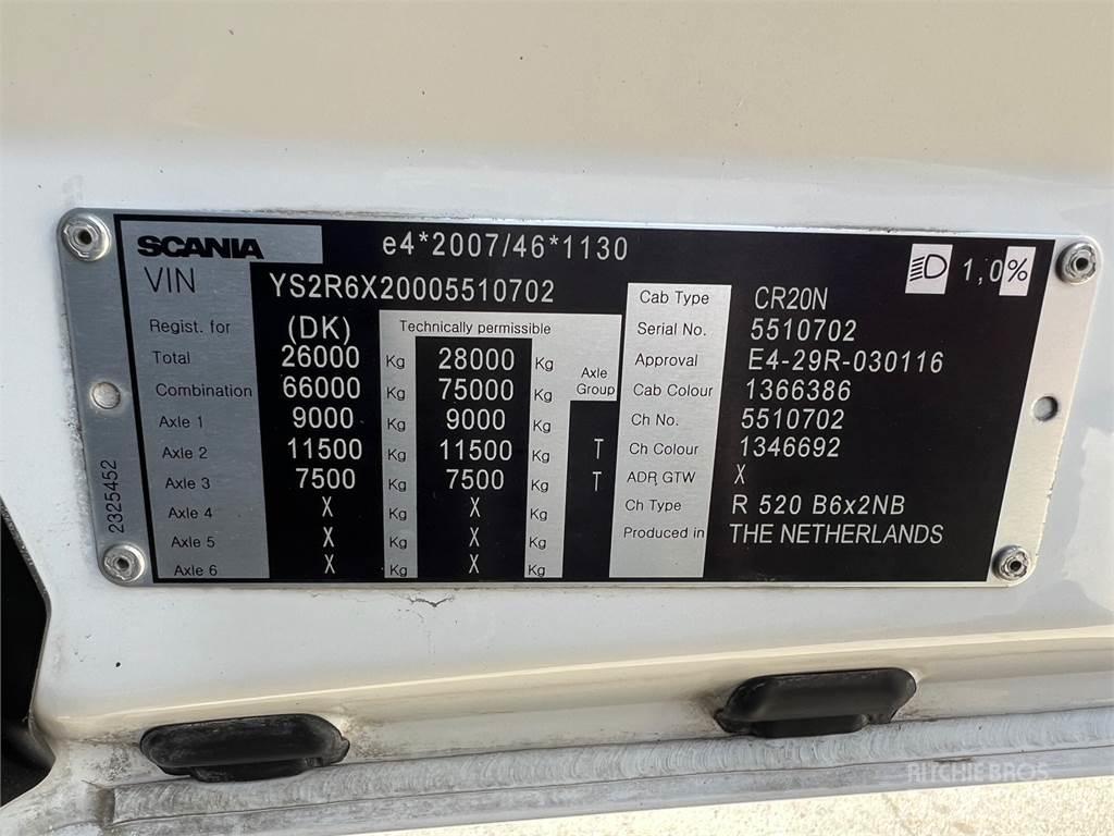 Scania R520 hejs Контейнеровози
