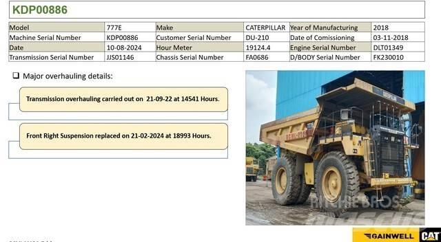 CAT 777E Зчленовані самоскиди