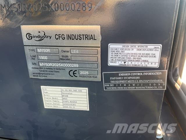 CFG MY50R Гусеничні екскаватори