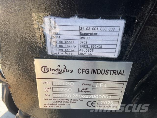 CFG QNT30 Гусеничні екскаватори