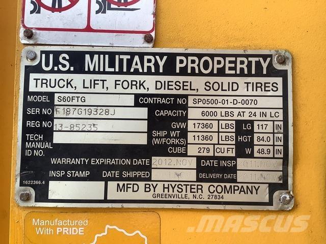 Hyster S60FTG Інше