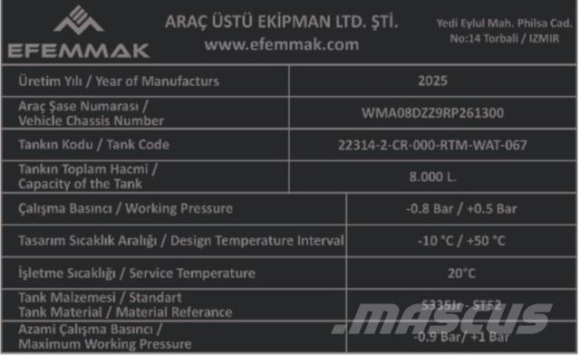 MAN TGM18.250 Поливальні машини