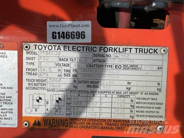 Toyota 7FBEU20 Електронавантажувачі