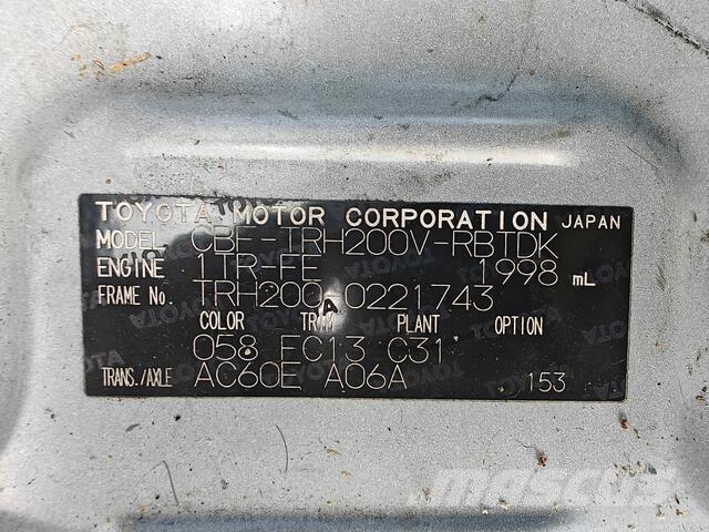 Toyota Hiace Мікроавтобуси