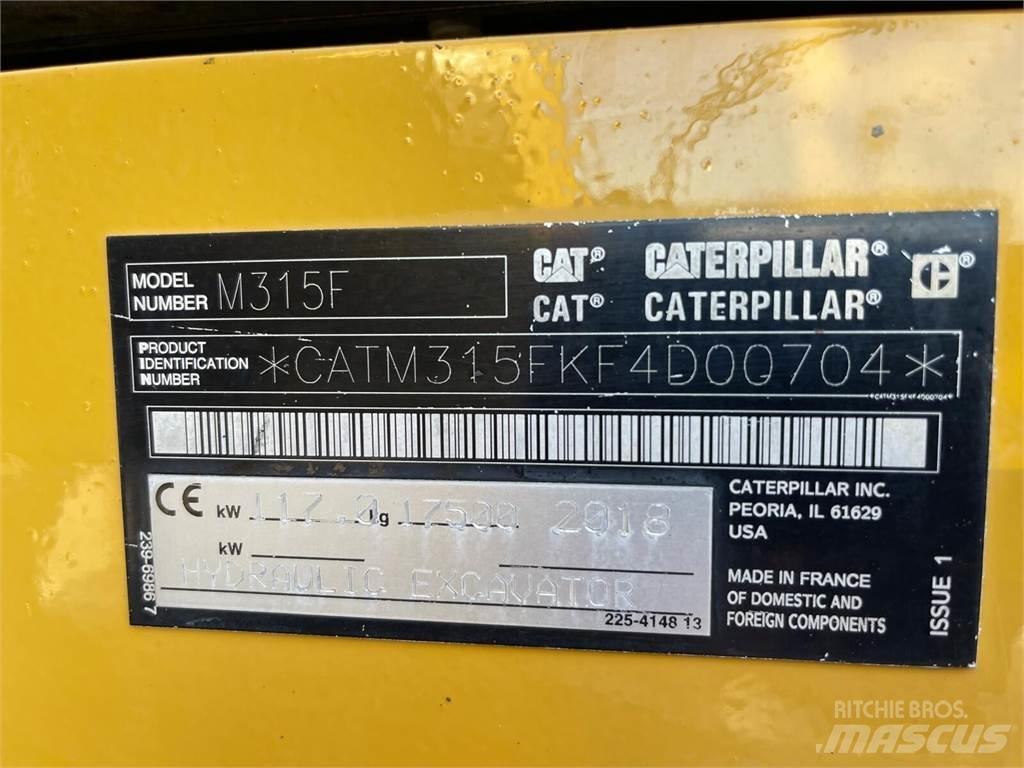 CAT M315F Колісні екскаватори