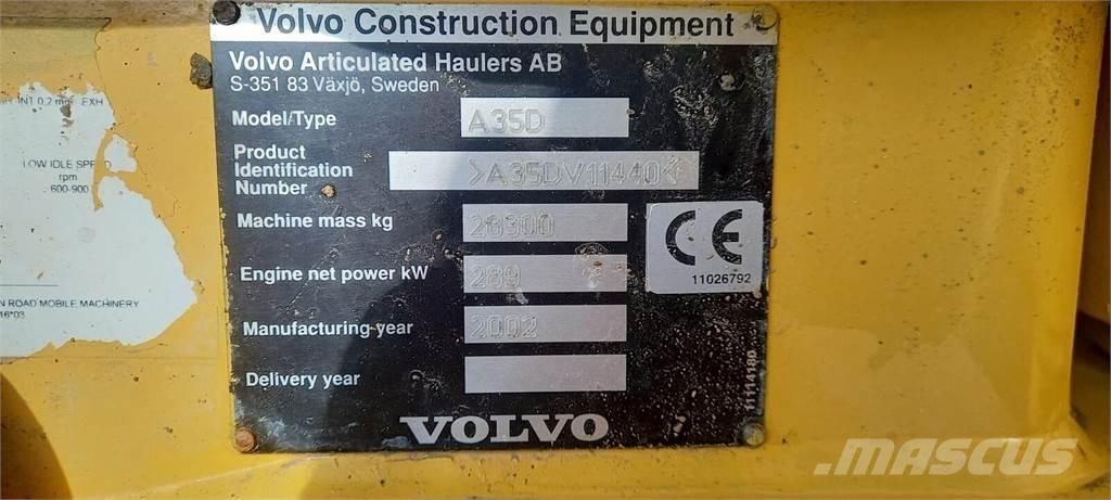 Volvo A35D Зчленовані самоскиди