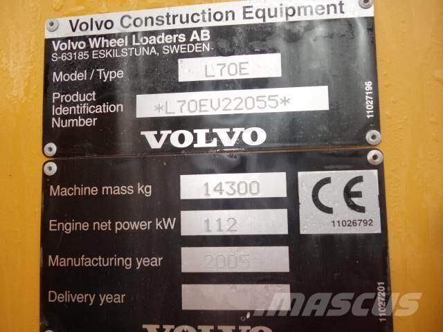 Volvo L70E Фронтальні навантажувачі