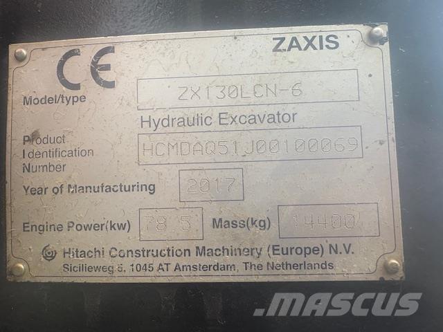 Hitachi ZX130-6 Гусеничні екскаватори