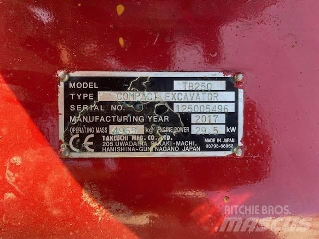 Takeuchi TB250 Середні екскаватори 7т. - 12т.