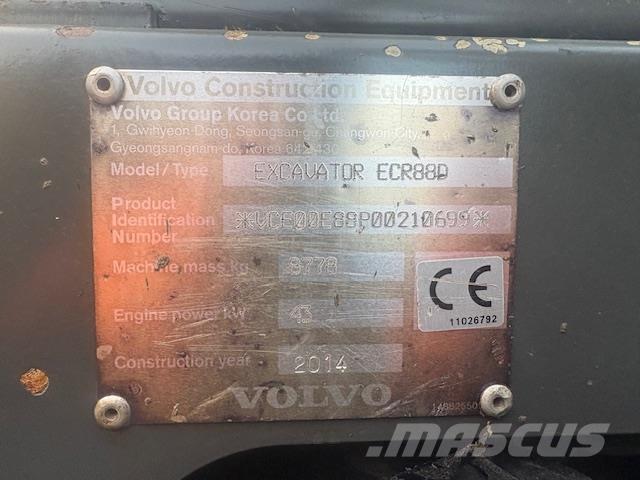 Volvo ECR88D Середні екскаватори 7т. - 12т.