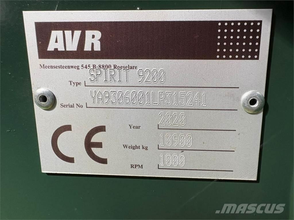 AVR SPIRIT 9200 Картоплезбиральні комбайни
