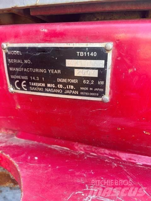 Takeuchi 1140 Міні-екскаватори < 7т