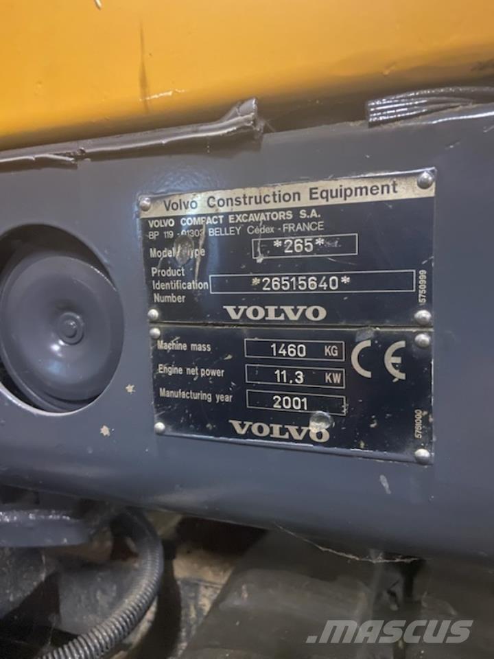 Volvo EC 15 Міні-екскаватори < 7т