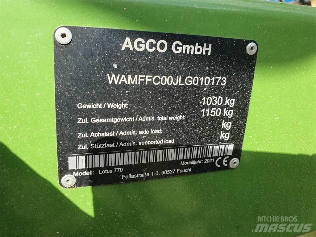 Fendt LOTUS 770 Граблі і сінозворушувачі