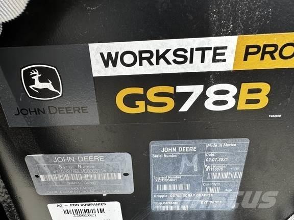 John Deere GS78B Грейфери