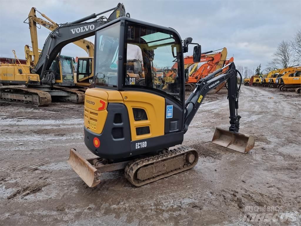 Volvo EC18D Міні-екскаватори < 7т