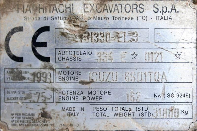 Fiat-Hitachi FH330 EL.3 Інше обладнання