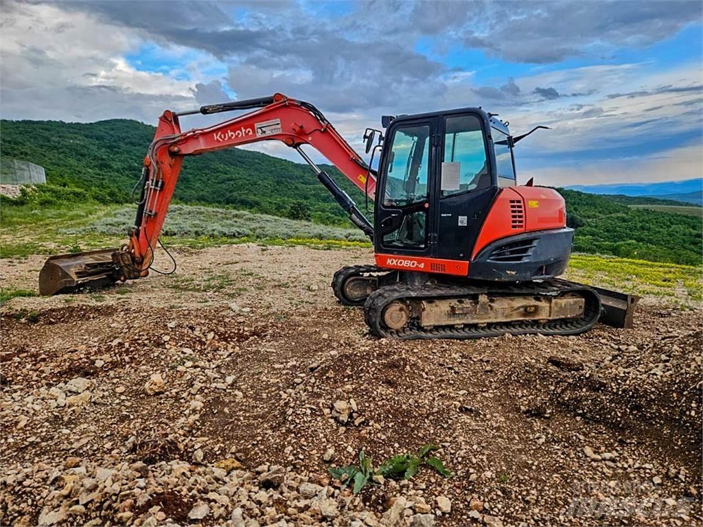 Kubota KX080-4 Міні-екскаватори < 7т