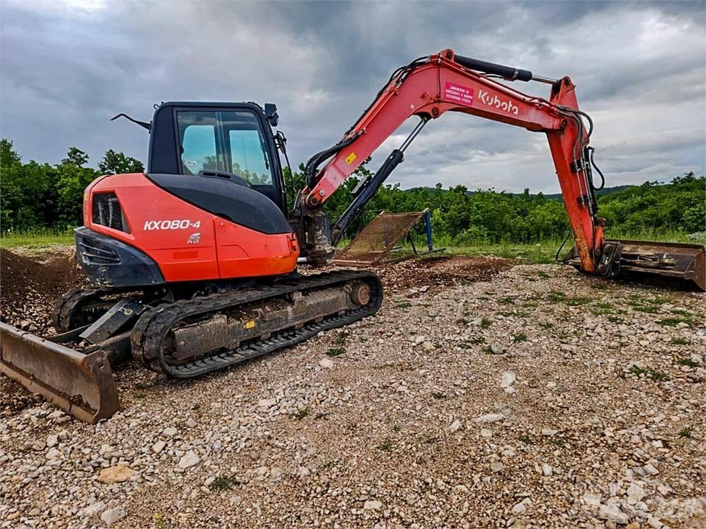 Kubota KX080-4 Міні-екскаватори < 7т