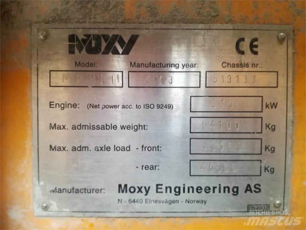 Moxy MT 40B Зчленовані самоскиди