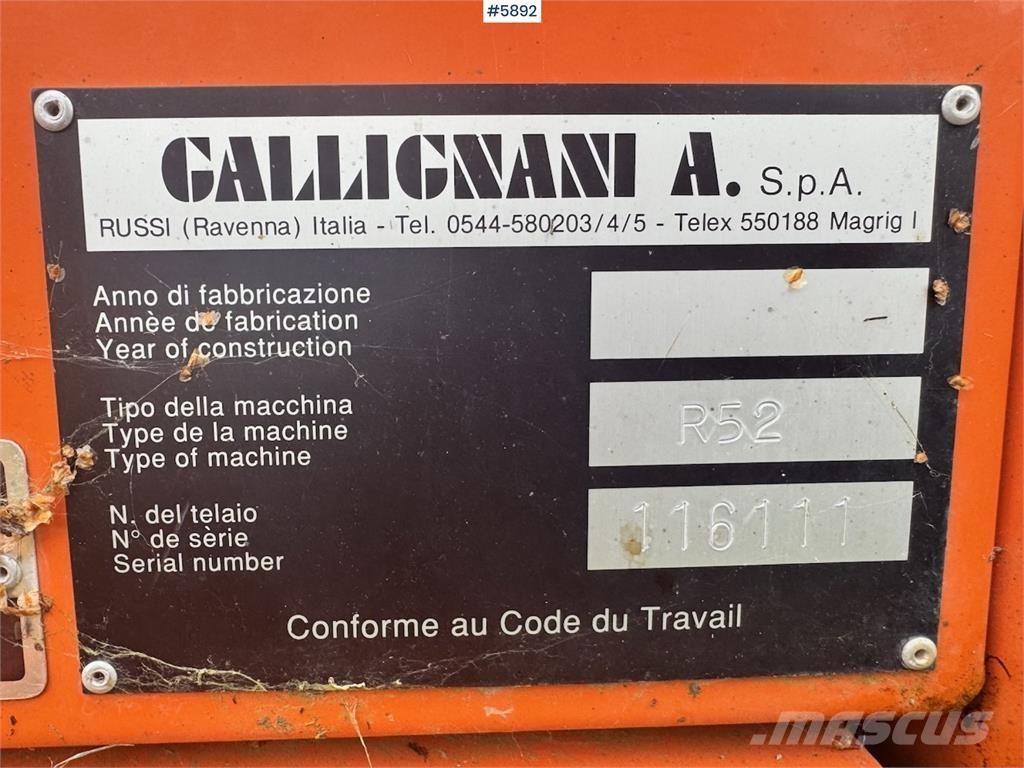Gallignani R52 Інше збиральне обладнання