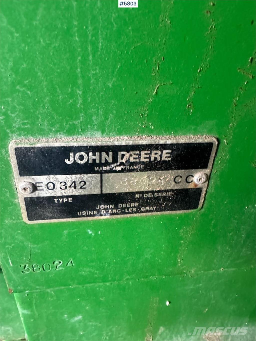 John Deere 342 Інше збиральне обладнання