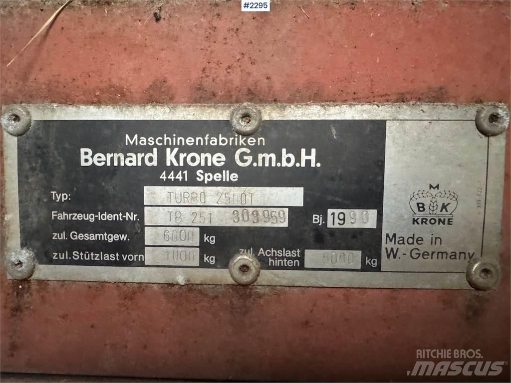 Krone Turbo 2500 Інше збиральне обладнання