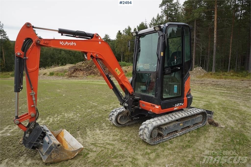 Kubota U27-4 Гусеничні екскаватори
