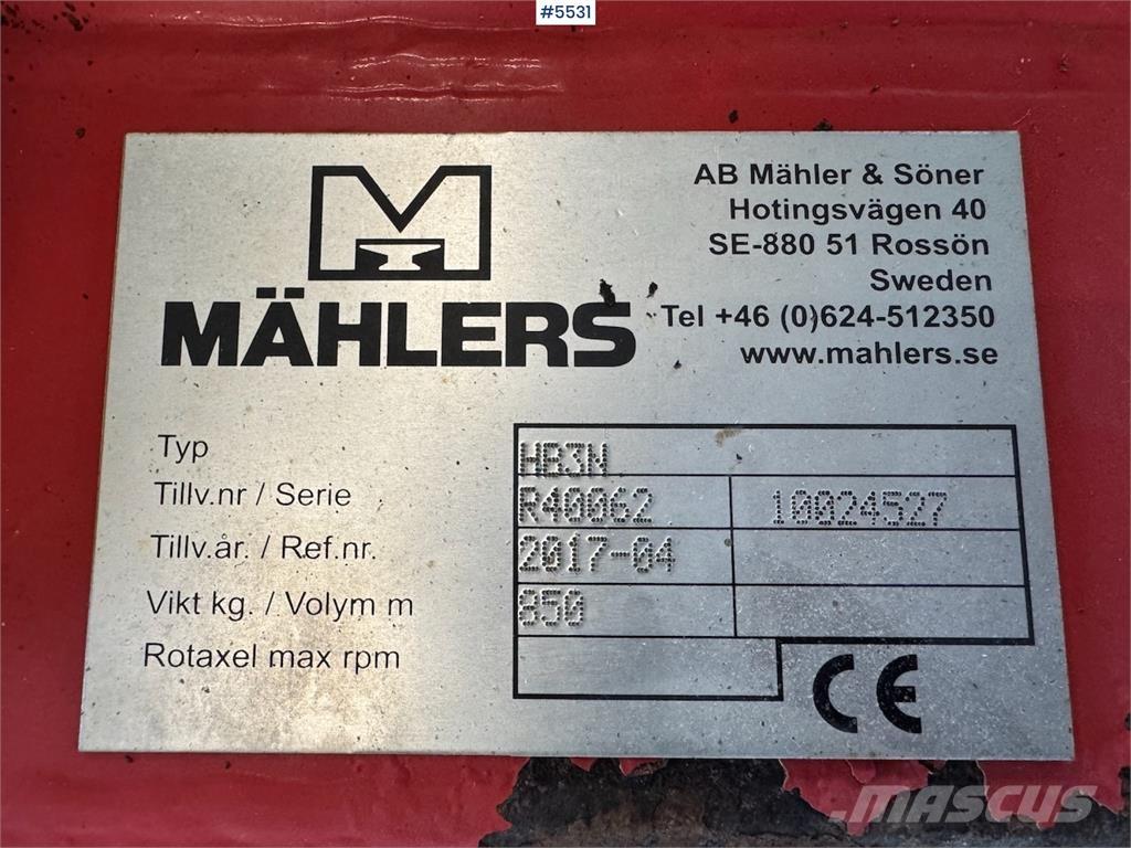 Mählers HR3N Снігоочищувальні ножі та плуги