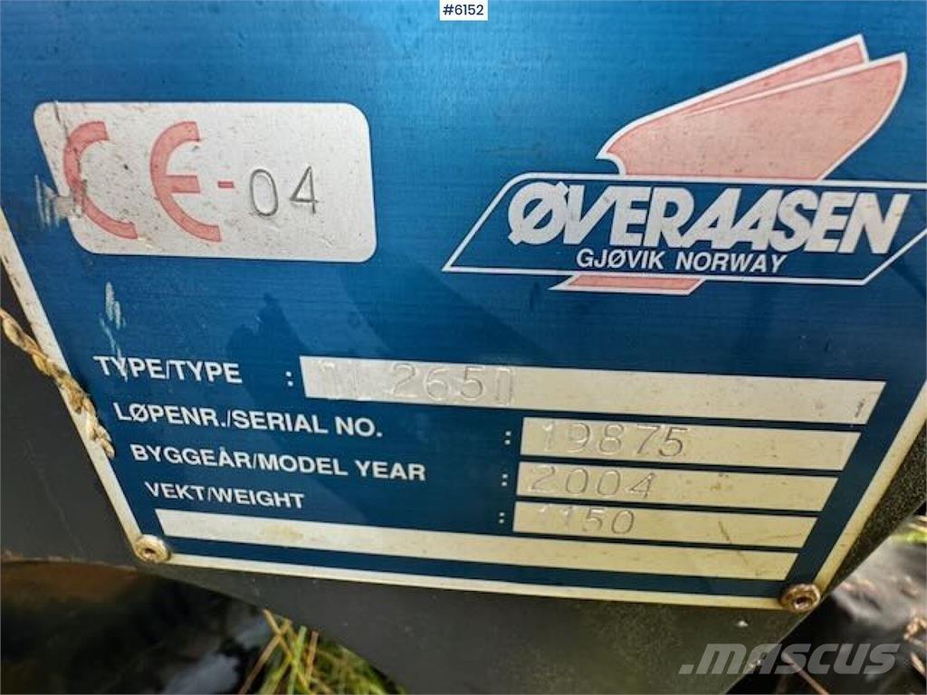  Øveraasen 2651 Снігоочищувальні ножі та плуги