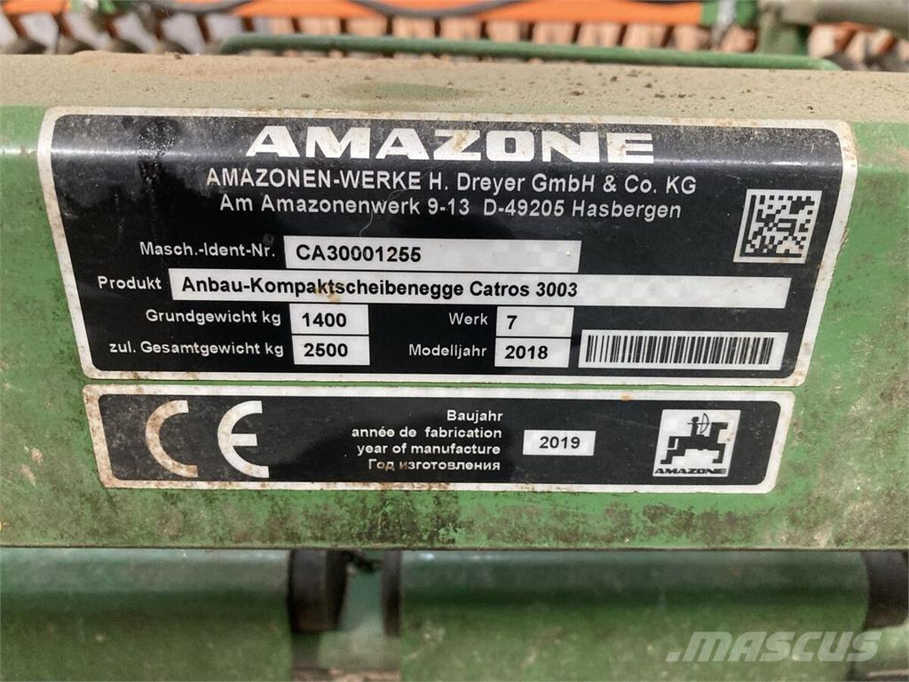 Amazone Catros 3003 Дискові борони