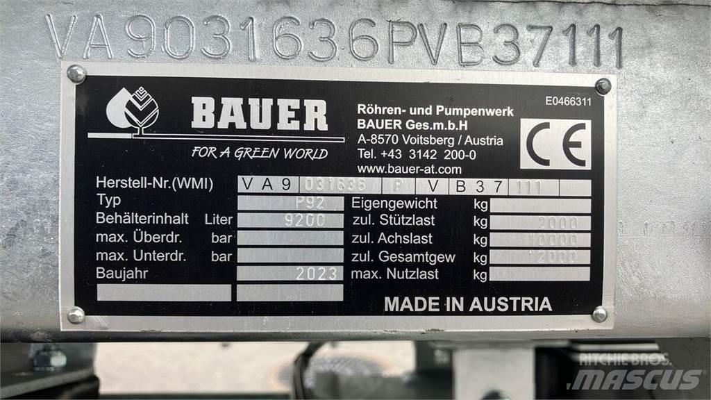 Bauer P 92 Цистерни для перевезення суспензій