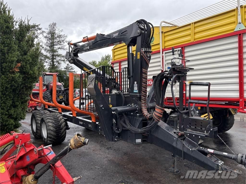 BMF 10T2+750Kran Лісові причепи