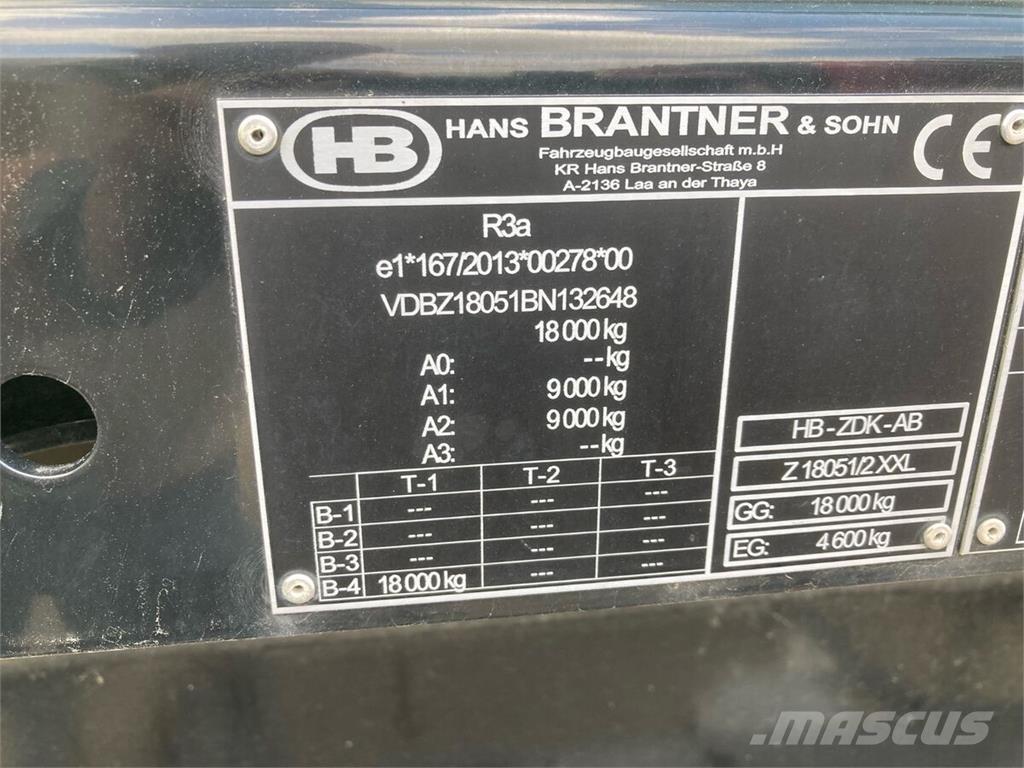 Brantner Z18051/2X Самосвальні причепи