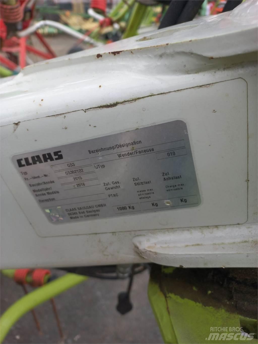 CLAAS Volto 800 Граблі і сінозворушувачі