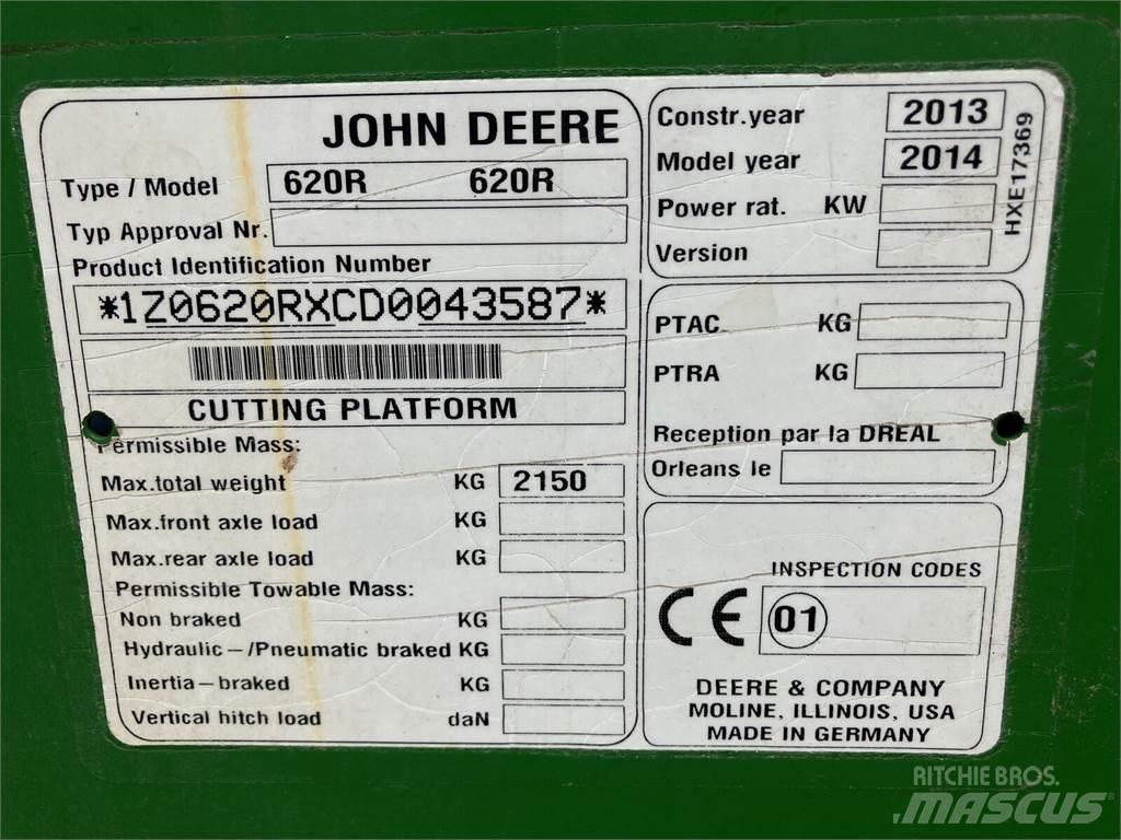 John Deere 620R Додаткове обладнання для збиральних комбайнів