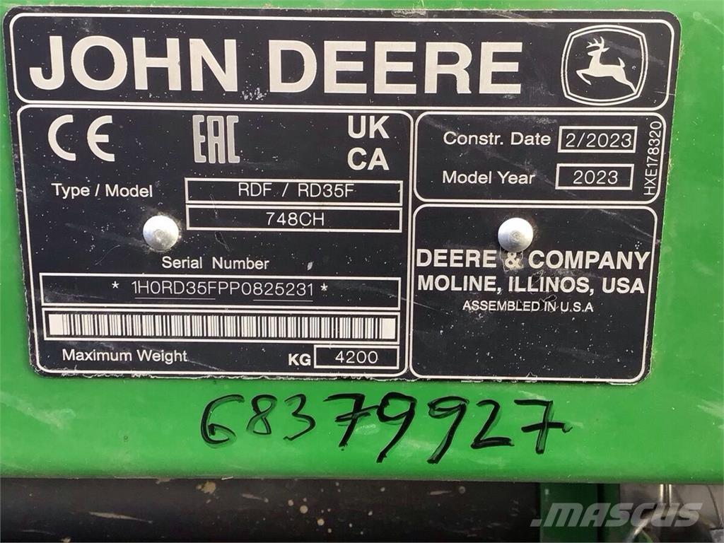 John Deere S 780 Зернозбиральні комбайни