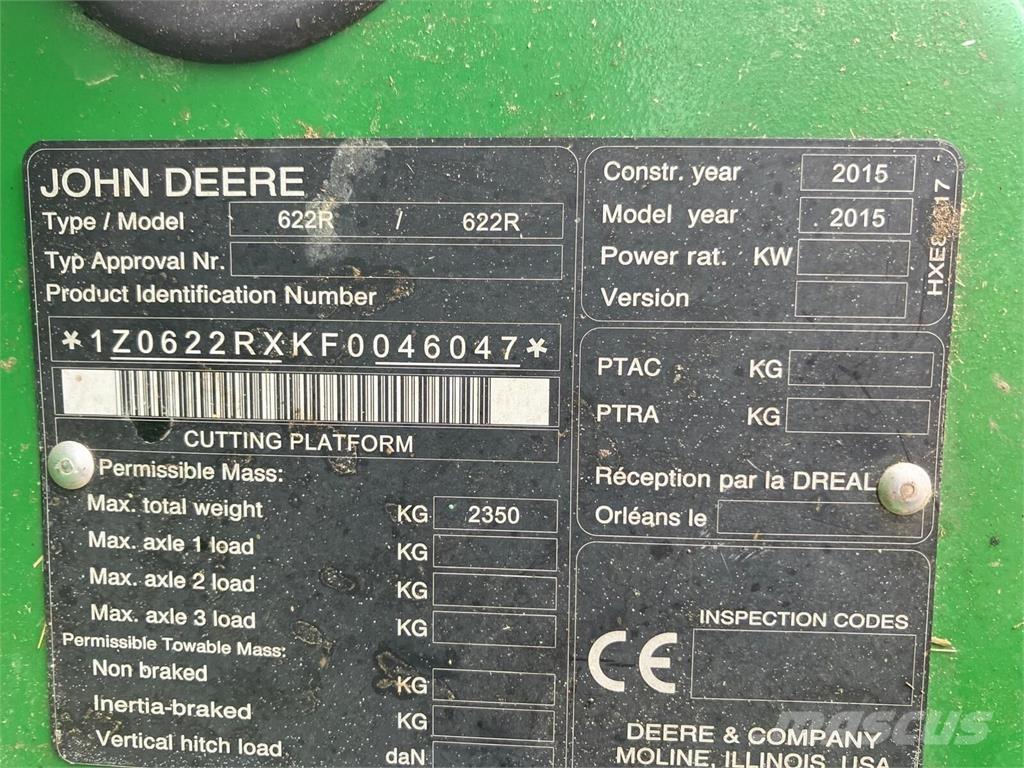 John Deere W660 HM Зернозбиральні комбайни