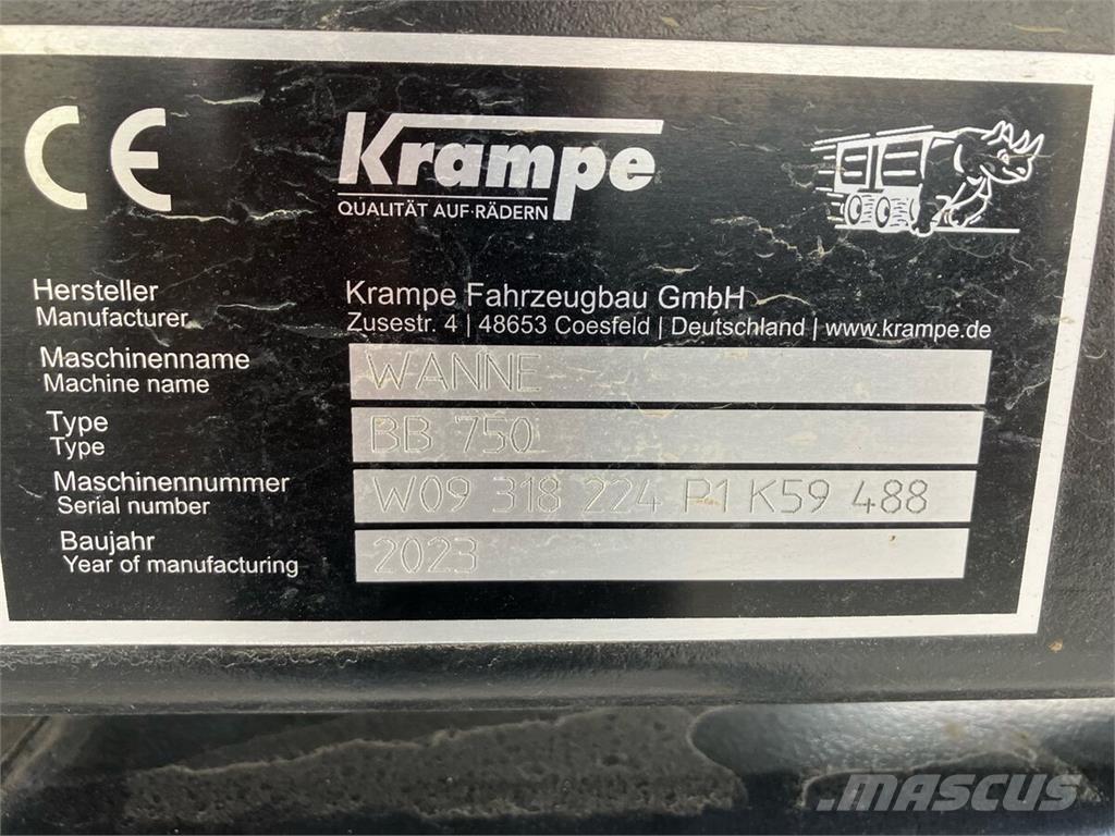Krampe BigBody 750 Самосвальні причепи