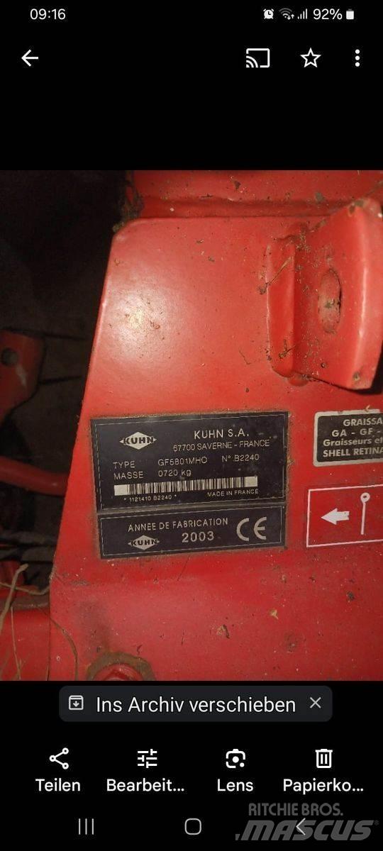 Kuhn GF 5801 MHO Граблі і сінозворушувачі