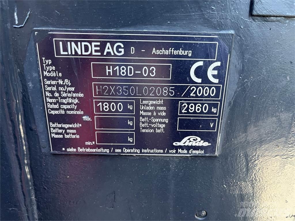 Linde H 18 D Інше