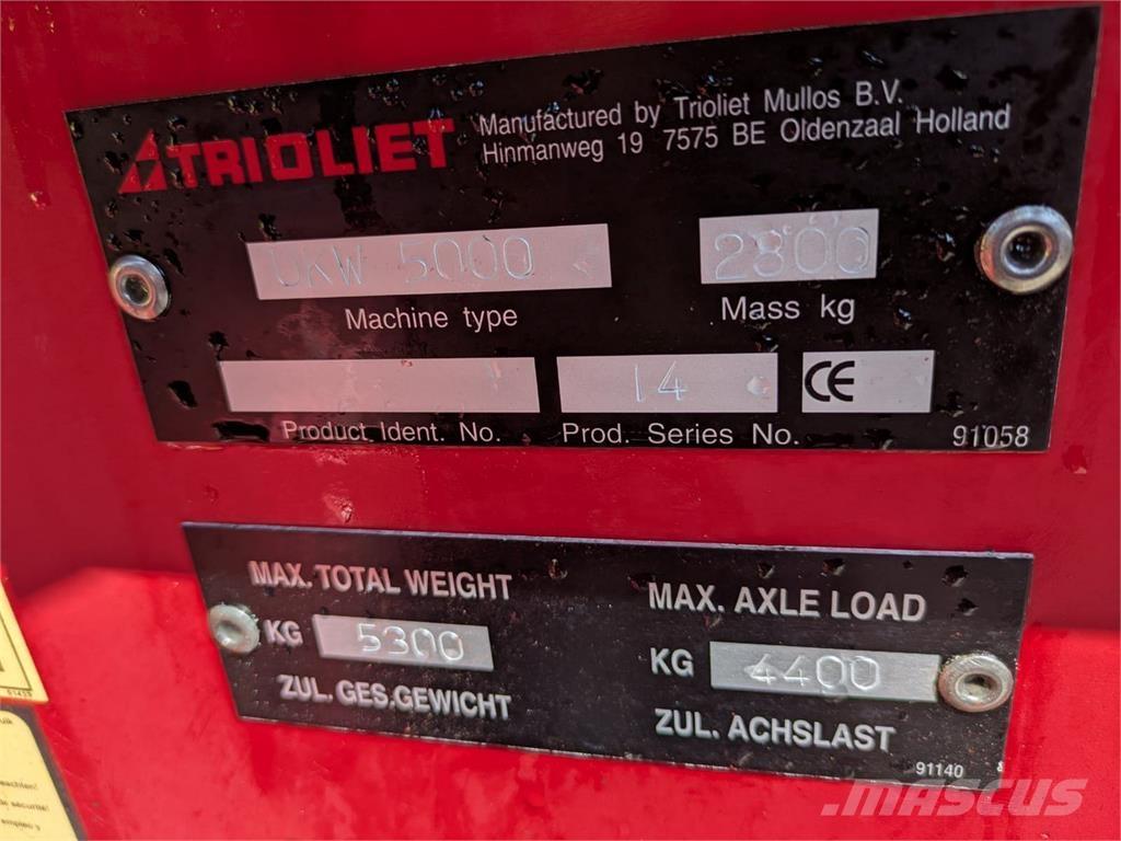 Trioliet UKW 5000 Сільгосптехніка - Інші