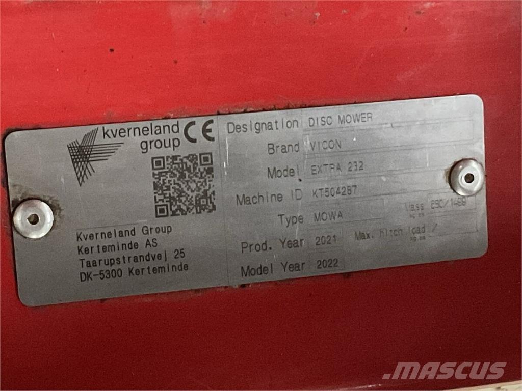 Vicon Extra 232 Косилки