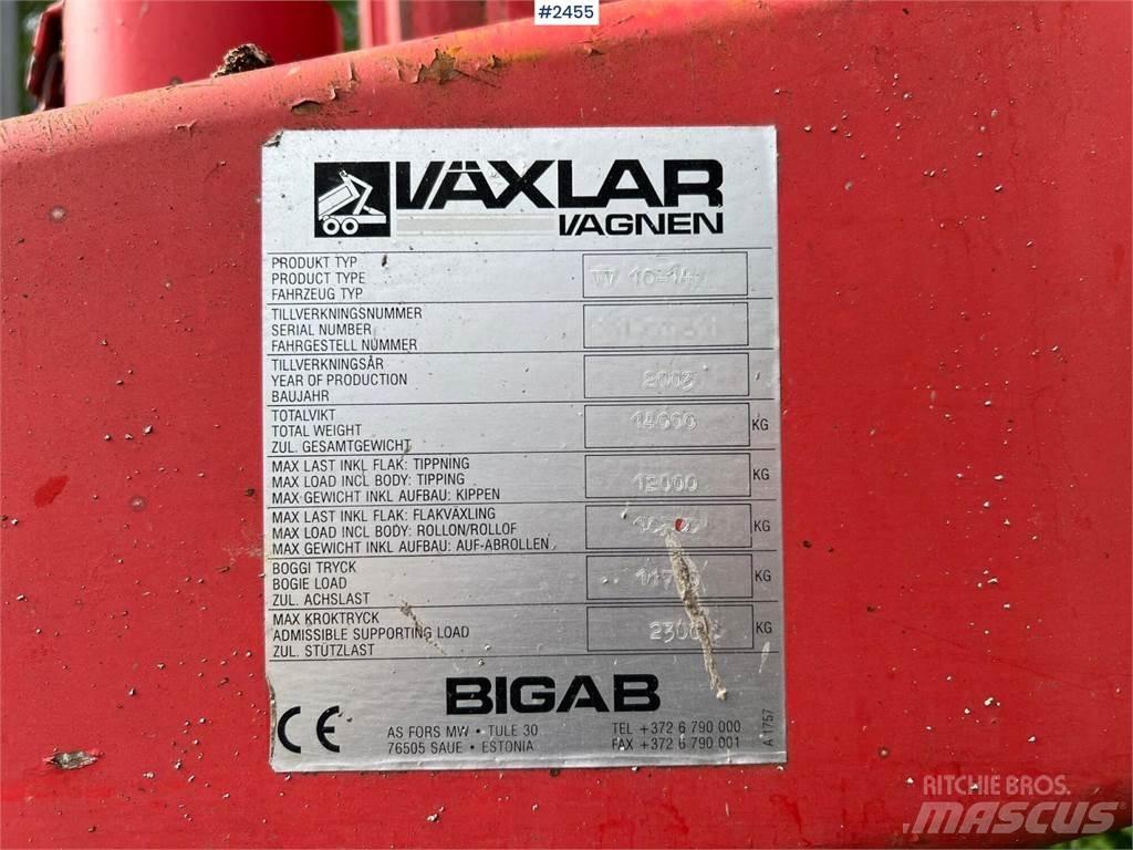 Bigab VV 10-14 Причепи для скіпових навантажувачів