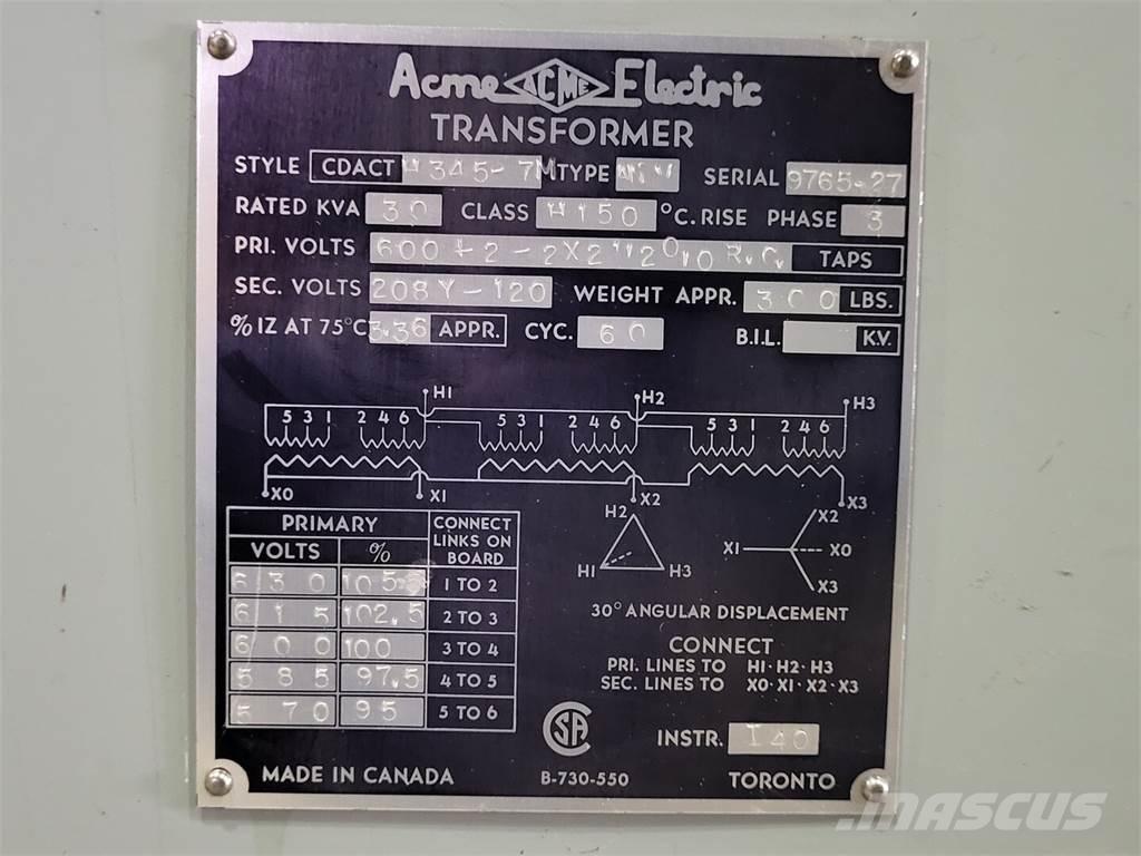  ACME ELECTRIC H345-7M Будтехніка - Інші
