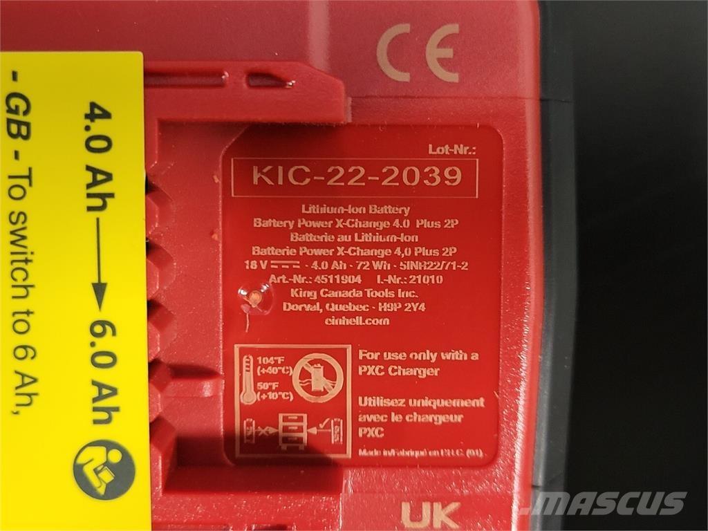 Einhell 4511904 Акумуляторні батареї